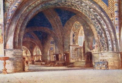 Die Unterkirche von S. Francesco, Assisi von Alberto Pisa