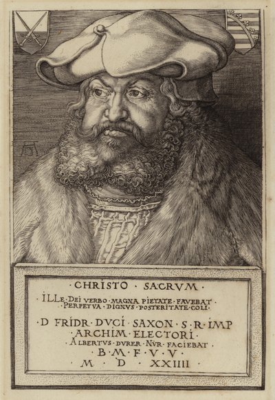 Friedrich der Weise, Kurfürst von Sachsen (Stich) von Albrecht (after) Durer or Duerer