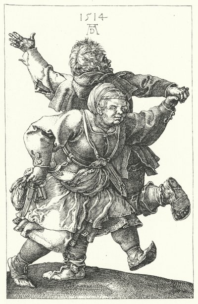Bauernpaar beim Tanzen von Albrecht (after) Durer or Duerer