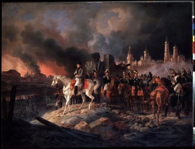 Brand von Moskau am 15.09.1812 von Albrecht Adam