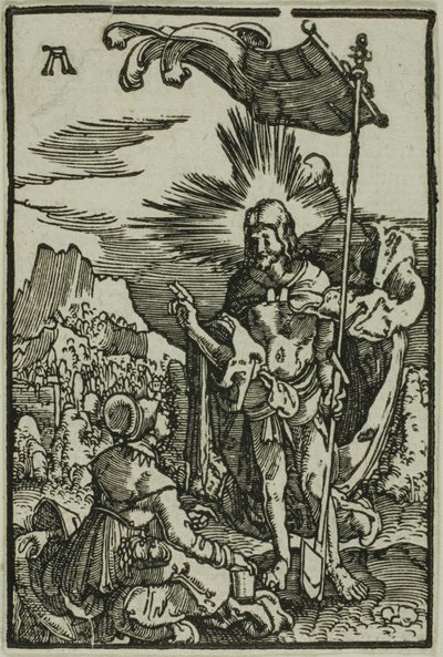 Christus erscheint der Magdalena, aus Der Fall und die Erlösung des Menschen von Albrecht Altdorfer