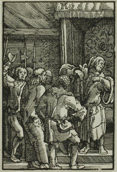 Christus vor Kaiphas, aus Der Fall und die Erlösung des Menschen von Albrecht Altdorfer