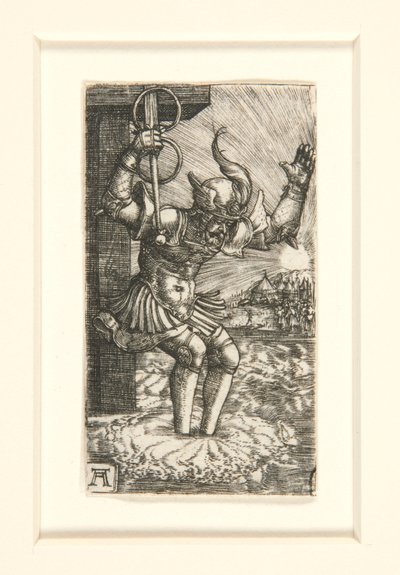 Horatius Cocles springt in den Tiber von Albrecht Altdorfer
