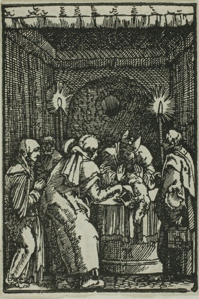 Joachims Opfer wird abgelehnt, aus Der Fall und die Erlösung des Menschen von Albrecht Altdorfer