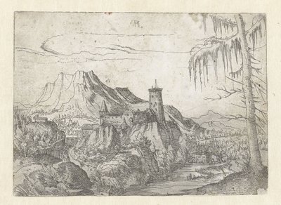 Landschaft mit großem Schloss von Albrecht Altdorfer