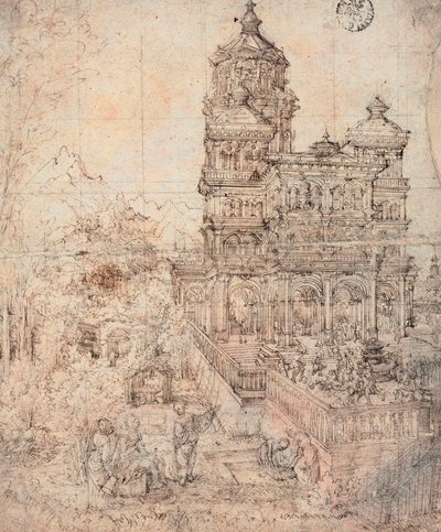 Susanna im Bad - Zeichnung von Albrecht Altdorfer (um 1480-1538) von Albrecht Altdorfer