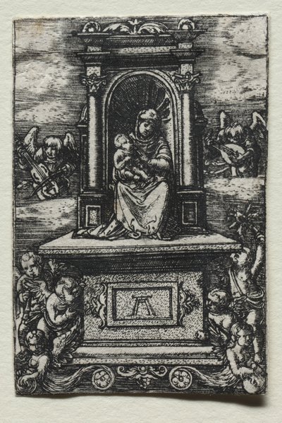Die schöne Jungfrau von Regensburg auf einem Altar von Albrecht Altdorfer