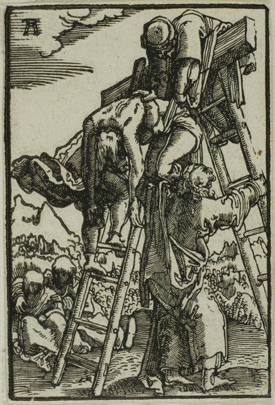 Die Kreuzabnahme, aus Der Fall und die Erlösung des Menschen von Albrecht Altdorfer