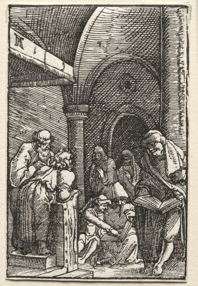 Der Fall und die Erlösung des Menschen: Christus disputiert mit den Doktoren von Albrecht Altdorfer