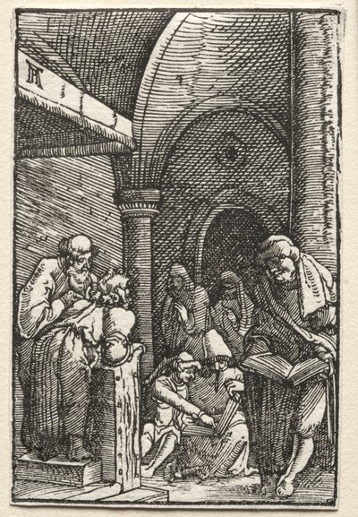 Der Fall und die Erlösung des Menschen: Christus im Streitgespräch mit den Doktoren, um 1515 von Albrecht Altdorfer