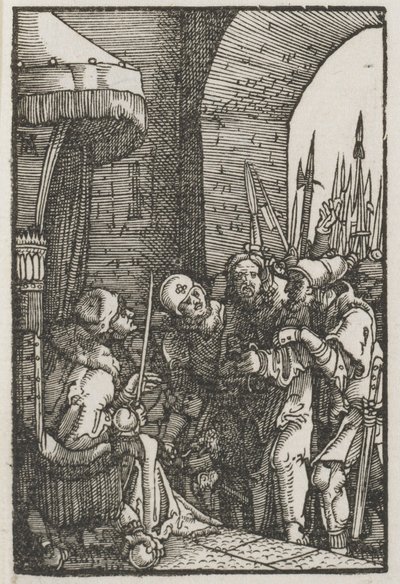Der Fall und die Erlösung des Menschen: Christus vor Pilatus, um 1515 von Albrecht Altdorfer