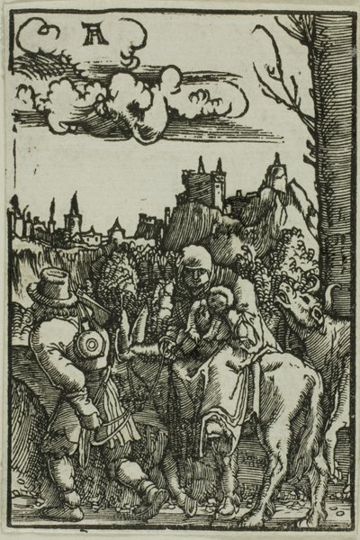 Die Flucht nach Ägypten, aus Der Fall und die Erlösung des Menschen von Albrecht Altdorfer