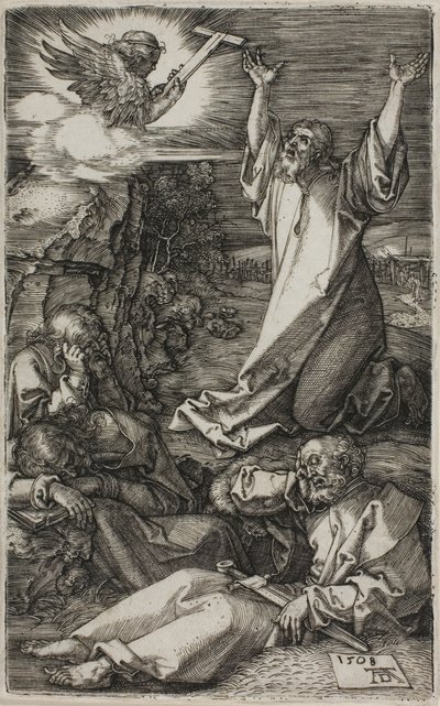 Qual im Garten, aus Die gravierte Passion von Albrecht Dürer