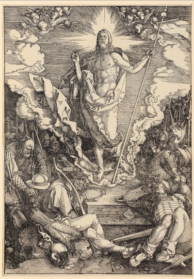 Auferstehung Christi, Blatt 12 der Folge "Die Große Passion" von Albrecht Dürer