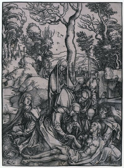 Beweinung Christi, Blatt 9 der Folge "Die Große Passion" von Albrecht Dürer