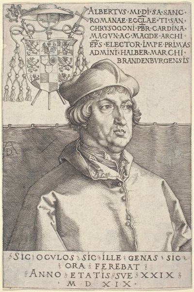 Kardinal Albrecht von Brandenburg ("Kleiner Kardinal") von Albrecht Dürer