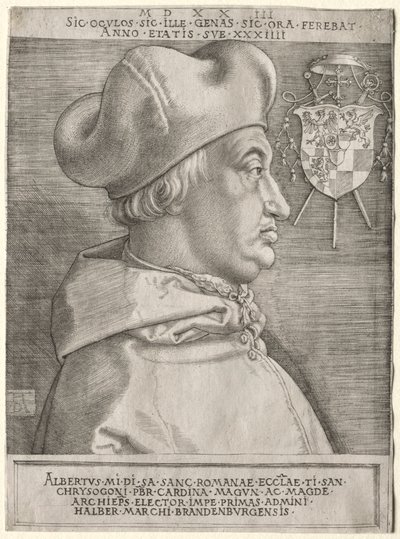 Kardinal Albrecht von Brandenburg - Die große Platte von Albrecht Dürer
