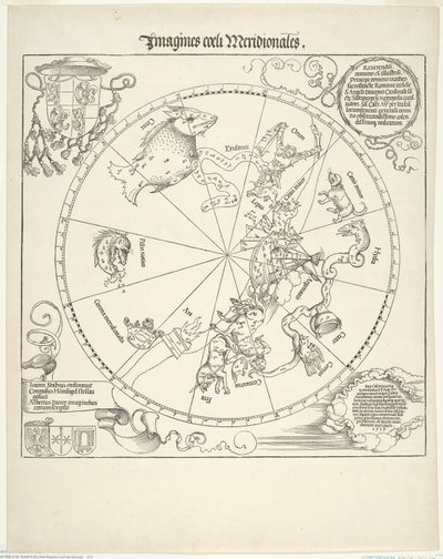 Himmelskarte des südlichen Himmels (Imagines coeli meridionalis) von Albrecht Dürer