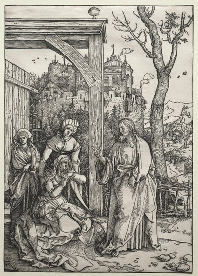 Christus nimmt Abschied von seiner Mutter, ca. 1504-1505 von Albrecht Dürer