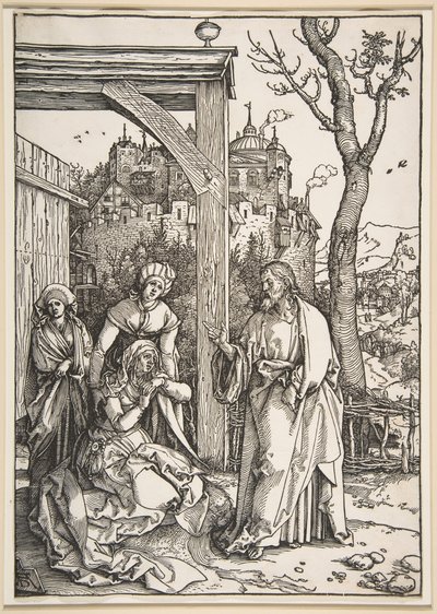 Christus nimmt Abschied von seiner Mutter, aus Das Leben der Jungfrau, ca. 1504 von Albrecht Dürer