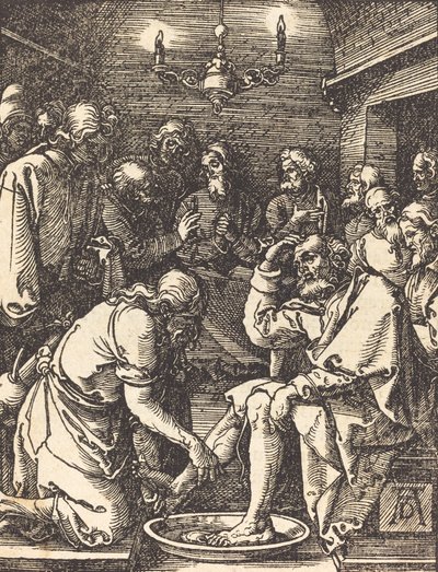 Christus wäscht die Füße der Jünger, 1509-1510 von Albrecht Dürer