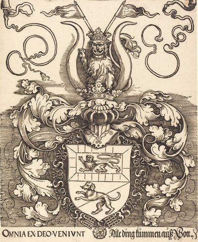 Wappen von Lorenz Staiber, wahrscheinlich 1520-1521 von Albrecht Dürer