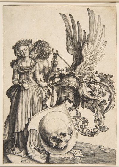 Wappen mit einem Schädel von Albrecht Dürer