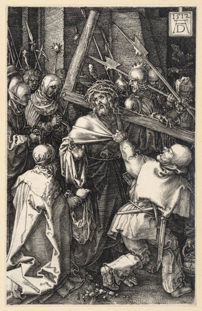 Der Schmerzensmann an der Geißelsäule (Kupferstich-Passion) von Albrecht Dürer
