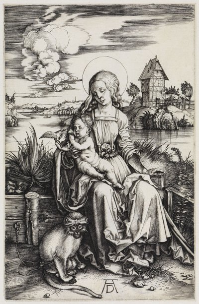 Die Madonna mit der Meerkatze von Albrecht Dürer