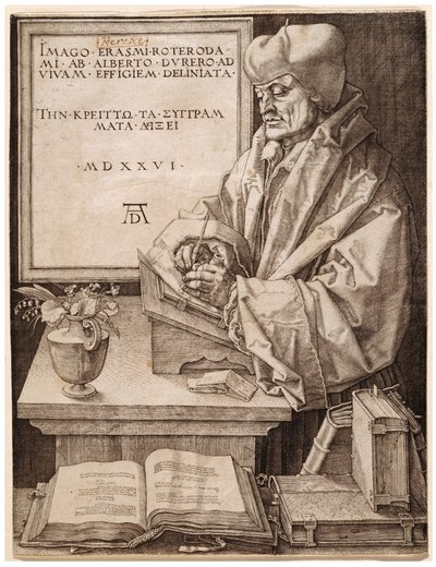Erasmus von Rotterdam von Albrecht Dürer