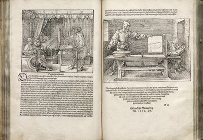Illustration aus den Vier Büchern über menschliche Proportionen, 1528 von Albrecht Dürer
