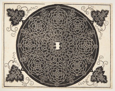 Verflochtenes Kordelmuster mit gewelltem Schild von Albrecht Dürer