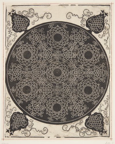 Verflochtenes Kordelmuster mit sieben Kränzen von Albrecht Dürer