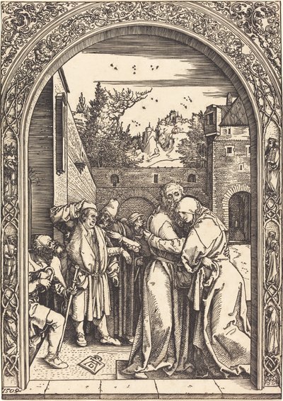 Joachim und Anna am Goldenen Tor, 1504 von Albrecht Dürer