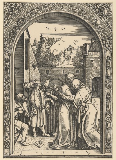 Joachim und Anna am Goldenen Tor, aus Das Leben der Jungfrau von Albrecht Dürer