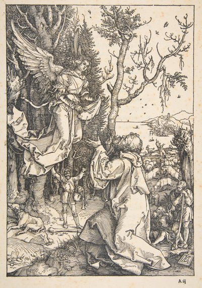 Joachim und der Engel, aus "Das Leben der Jungfrau" von Albrecht Dürer