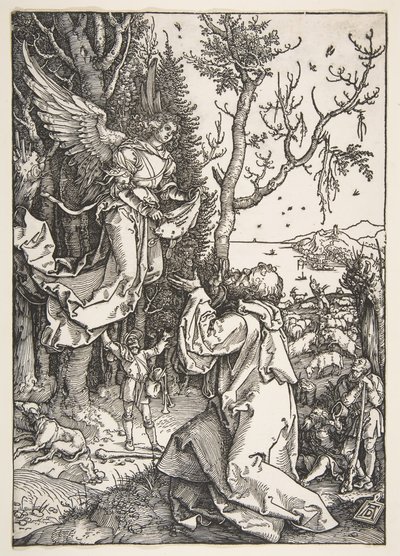 Joachim und der Engel, aus Das Leben der Jungfrau, ca. 1504 von Albrecht Dürer