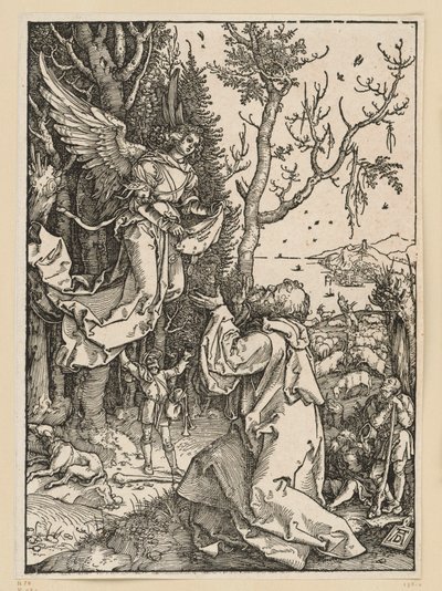 Joachim und der Engel (Marienleben) von Albrecht Dürer