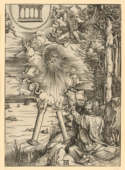Johannes verschlingt das Buch (Apokalypse) von Albrecht Dürer
