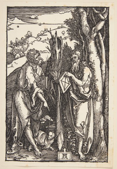 Johannes der Täufer und St. Onuphrius in der Wildnis von Albrecht Dürer