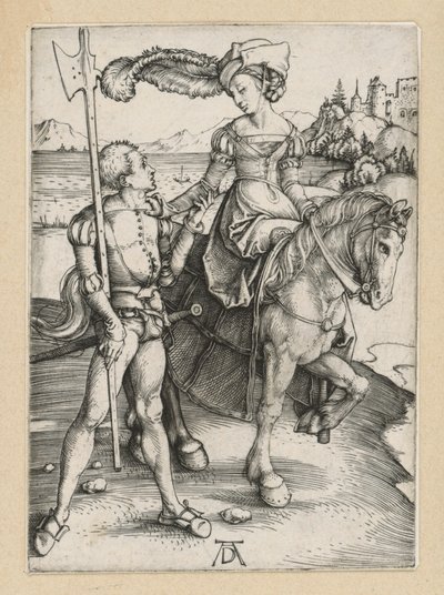 Landsknecht und Fräulein zu Pferd von Albrecht Dürer