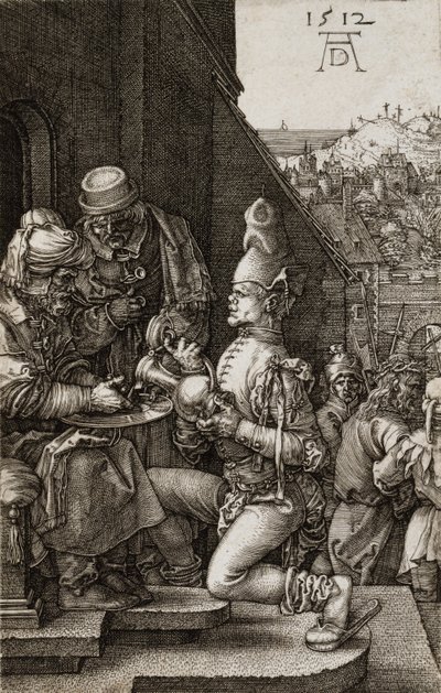 Pilatus wäscht seine Hände, aus Die Passion von Albrecht Dürer