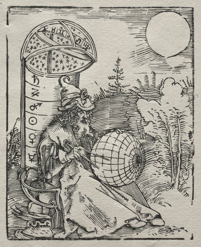 Ptolemaeus mit dem Himmelsglobus, 1504 von Albrecht Dürer