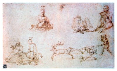 Rote Kreidestudie, um 1500 von Albrecht Dürer