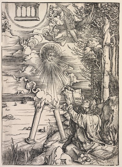 Offenbarung des Johannes: Johannes verschlingt die Bücher von Albrecht Dürer