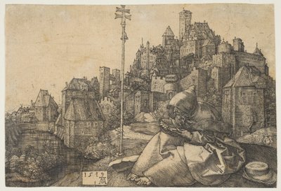 Der heilige Antonius beim Lesen von Albrecht Dürer