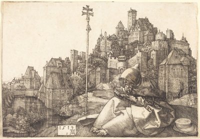 Der heilige Antonius beim Lesen von Albrecht Dürer