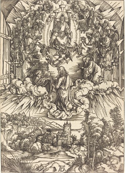 Der heilige Johannes vor Gott und den Ältesten von Albrecht Dürer