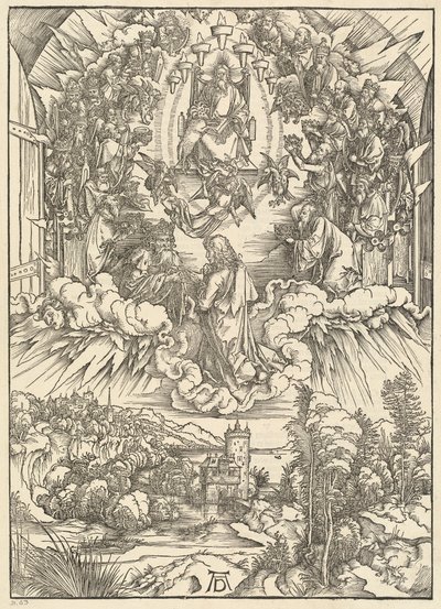 Der Heilige Johannes vor Gott und den Ältesten von Albrecht Dürer