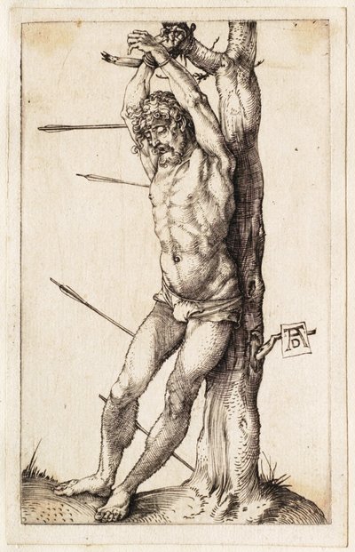 Der heilige Sebastian am Baum gebunden von Albrecht Dürer